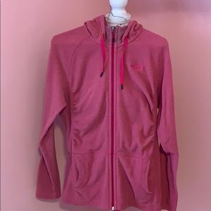 The North face fleece zip up jacket
